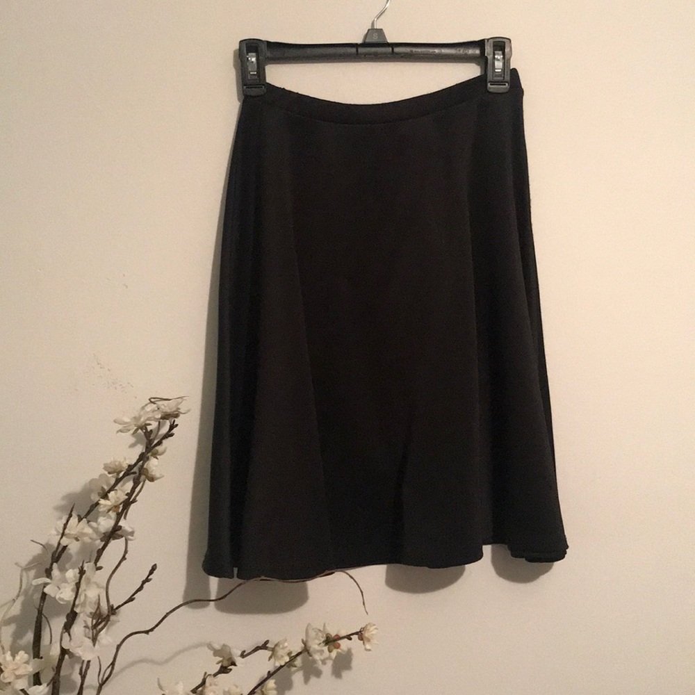 Black fit n flare skirt